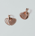 Aretes corazón Rosa